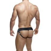 Черный мужской страпон DR. SKIN 6INCH HOLLOW STRAP ON - 16 см. - Blush Novelties - купить с доставкой в Реутове