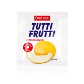 Пробник гель-смазки Tutti-frutti со вкусом сочной дыни - 4 гр. - Биоритм - купить с доставкой в Реутове