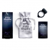 Темно-серое эрекционное кольцо Vibrating Love Ring с вибрацией - Fifty Shades of Grey - в Реутове купить с доставкой