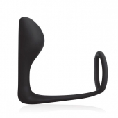 Стимулятор простаты с фиксацией эрекционным кольцом Prostate Gear - BlueLine - в Реутове купить с доставкой