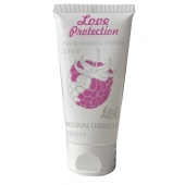 Лубрикант на водной основе с ароматом малины Love Protection Raspberry - 50 мл. - Lola Games - купить с доставкой в Реутове