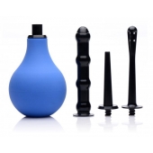 Анальный душ с 3 насадками Premium One-way Valve Anal Douche Set - XR Brands - купить с доставкой в Реутове
