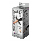 Пояс-трусики с насадкой Glamour - 17 см. - LOVETOY (А-Полимер) - купить с доставкой в Реутове