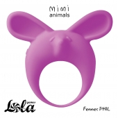 Фиолетовое эрекционное кольцо Fennec Phil - Lola Games - в Реутове купить с доставкой
