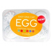 Набор из 6 мастурбаторов Tenga EGG Easy Beat с различным рельефом - Tenga - в Реутове купить с доставкой