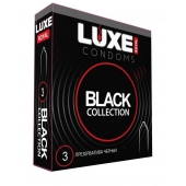 Черные презервативы LUXE Royal Black Collection - 3 шт. - Luxe - купить с доставкой в Реутове