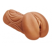 Кофейный мастурбатор-вагина Dumpling - Lola Games - в Реутове купить с доставкой