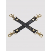 Черный фиксатор для манжет Bound to You Faux Leather Hogtie - Fifty Shades of Grey - купить с доставкой в Реутове