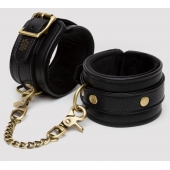 Черные оковы на ноги Bound to You Faux Leather Ankle Cuffs - Fifty Shades of Grey - купить с доставкой в Реутове