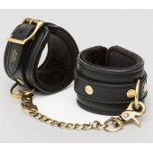 Черные наручники Bound to You Faux Leather Wrist Cuffs - Fifty Shades of Grey - купить с доставкой в Реутове