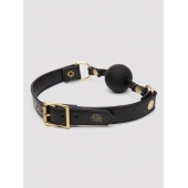 Черный кляп-шар Bound to You Faux Leather Ball Gag - Fifty Shades of Grey - купить с доставкой в Реутове