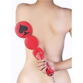 Шлёпалка  Пики  с анальным плагом - LOVETOY (А-Полимер) - купить с доставкой в Реутове