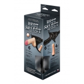 Черный пояс для женщин BEST SELECT с 3 насадками - LOVETOY (А-Полимер) - купить с доставкой в Реутове