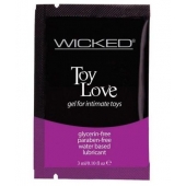 Лубрикант на водной основе для использования с игрушками WICKED Toy Love - 3 мл. - Wicked - купить с доставкой в Реутове