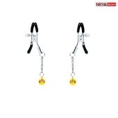 Оригинальные зажимы на соски с желтыми шариками - Notabu - купить с доставкой в Реутове