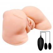 Телесная вибровагина Julie с 2 рабочими отверстиями - Baile - в Реутове купить с доставкой