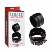 Черные оковы Classic Ankle Cuffs - Chisa - купить с доставкой в Реутове