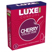 Презервативы с ароматом вишни LUXE Royal Cherry Collection - 3 шт. - Luxe - купить с доставкой в Реутове