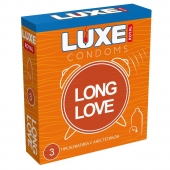 Презервативы с продлевающим эффектом LUXE Royal Long Love - 3 шт. - Luxe - купить с доставкой в Реутове