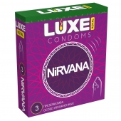 Презервативы с увеличенным количеством смазки LUXE Royal Nirvana - 3 шт. - Luxe - купить с доставкой в Реутове