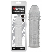 Прозрачная реалистичная насадка на пенис Extra Texture Sleeve - 16,2 см. - Chisa - в Реутове купить с доставкой