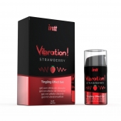 Жидкий интимный гель с эффектом вибрации Vibration! Strawberry - 15 мл. - INTT - купить с доставкой в Реутове