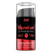 Жидкий интимный гель с эффектом вибрации Vibration! Strawberry - 15 мл. - INTT - купить с доставкой в Реутове