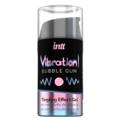 Жидкий интимный гель с эффектом вибрации Vibration! Bubble Gum - 15 мл. - INTT - купить с доставкой в Реутове