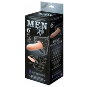 Телесный пустотелый харнесс MEN Style - 17,5 см. - LOVETOY (А-Полимер) - купить с доставкой в Реутове