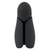 Черный силиконовый вибромастурбатор с нагревом Masturbator with 2 Functions - Orion - в Реутове купить с доставкой