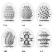 Набор из 6 мастурбаторов Tenga EGG IV с различным рельефом - Tenga - в Реутове купить с доставкой