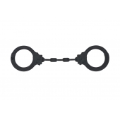 Черные силиконовые наручники Suppression - Lola Games - купить с доставкой в Реутове