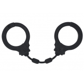 Черные силиконовые наручники Suppression - Lola Games - купить с доставкой в Реутове
