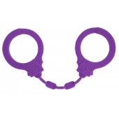 Фиолетовые силиконовые наручники Suppression - Lola Games - купить с доставкой в Реутове