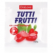 Гель-смазка Tutti-frutti со вкусом барбариса - 4 гр. - Биоритм - купить с доставкой в Реутове