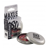 Экстремально тонкие презервативы в железном кейсе MAXUS Extreme Thin - 3 шт. - Maxus - купить с доставкой в Реутове