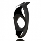 Черное эрекционное кольцо с двумя моторами Zeus Dual Vibe Cock Ring - FeelzToys - в Реутове купить с доставкой