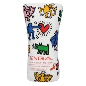 Мастурбатор-туба Keith Haring Soft Tube CUP - Tenga - в Реутове купить с доставкой