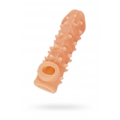 Телесная закрытая насадка с пупырышками Cock Sleeve Size M - 15,6 см. - KOKOS - в Реутове купить с доставкой