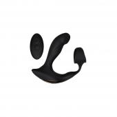 Черный вибромассажер простаты с эрекционным кольцом Strapped   Tapped - Zero Tolerance - в Реутове купить с доставкой