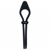 Черное эрекционное лассо с вибропулей Black Tie Affair - Zero Tolerance - в Реутове купить с доставкой