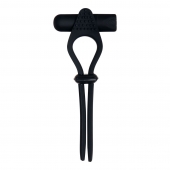 Черное эрекционное лассо с вибропулей Black Tie Affair - Zero Tolerance - в Реутове купить с доставкой