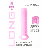 Розовый фаллоудлинитель Homme Long - 13,5 см. - Lola Games - в Реутове купить с доставкой