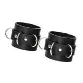 Черные наручники Anonymo на сцепке - ToyFa - купить с доставкой в Реутове
