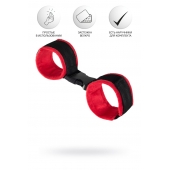 Красно-черные велюровые оковы Anonymo - ToyFa - купить с доставкой в Реутове