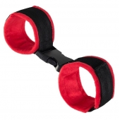 Красно-черные велюровые оковы Anonymo - ToyFa - купить с доставкой в Реутове