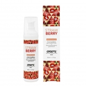Разогревающее массажное масло  с ароматом клубники Gourmet Strawberry - 50 мл. - Exsens - купить с доставкой в Реутове