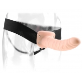 Полый страпон 8  Hollow Strap-On телесного цвета - 19 см. - Pipedream - купить с доставкой в Реутове