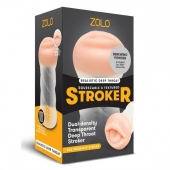 Мастурбатор-ротик ZOLO DEEP THROAT - Zolo - в Реутове купить с доставкой