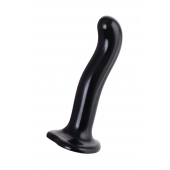 Черный стимулятор для пар P G-Spot Dildo Size L - 19 см. - Strap-on-me - в Реутове купить с доставкой